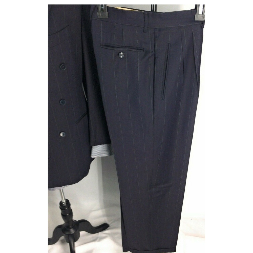 Pal Zileri Pinstripe Mens Suit Double Breasted - Picture 7 of 8